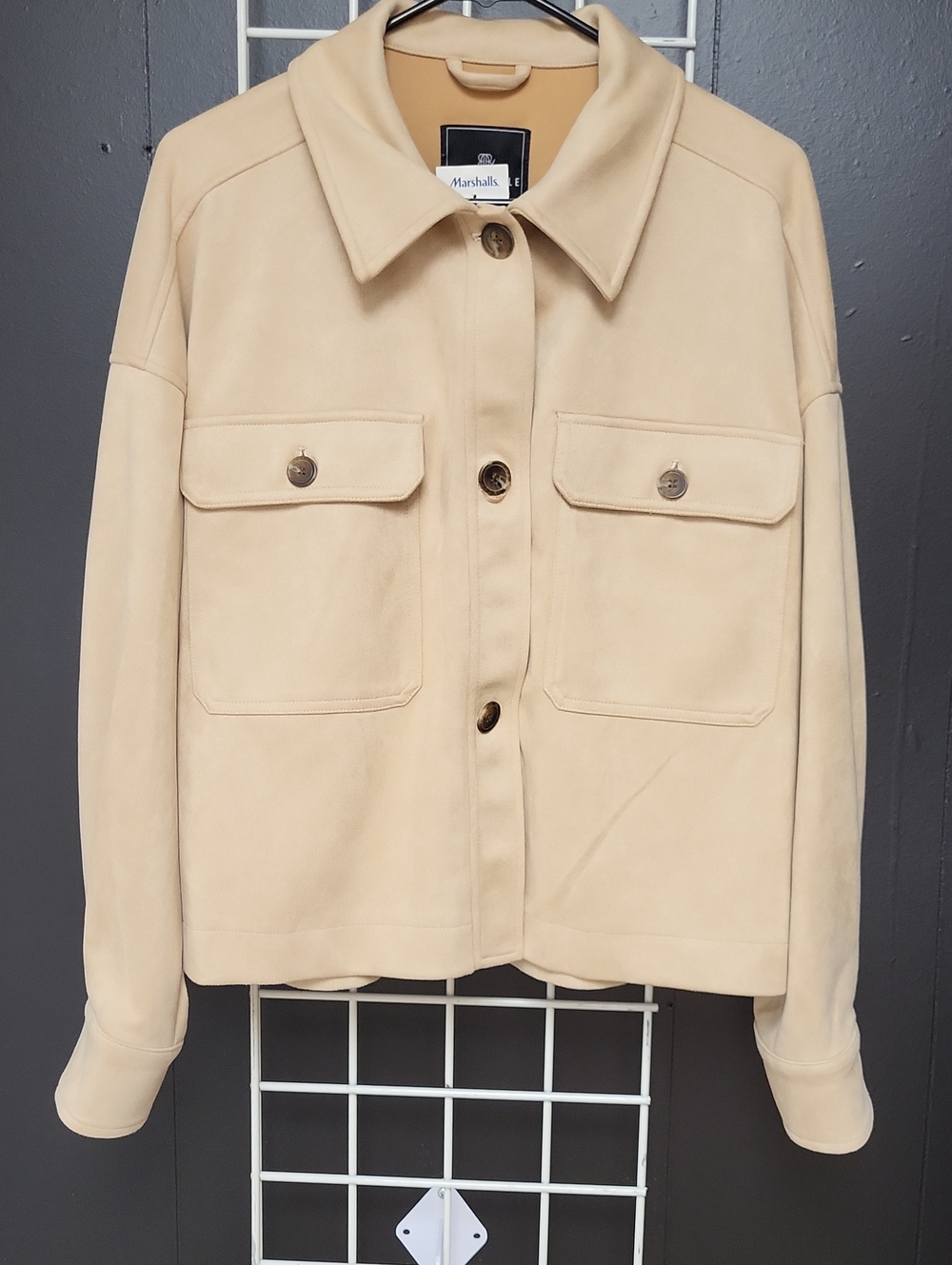 NWT, BAGATELLE BAGEL BEIGE Jacket, Size LARGE